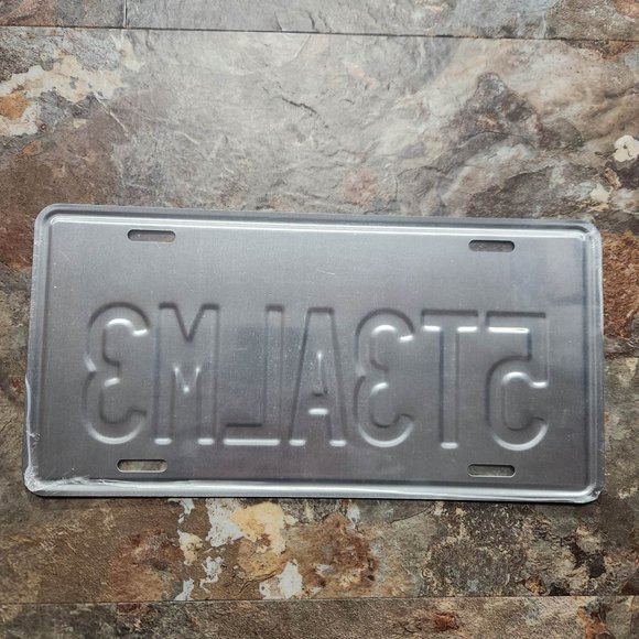 Grand Theft Auto San Andreas License Plate "Reads: Steal me" - New in plastic - Picture 2 of 2
